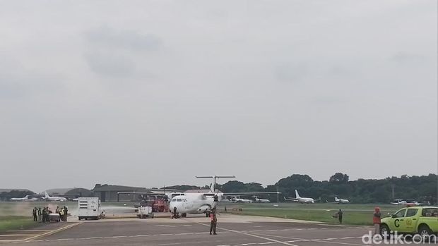 Latihan Penanggulangan Keadaan Darurat di Bandara Halim Pedanakusuma Bandara Halim Perdanakusuma melkaukan latihan penanggulangan keadaan darurat (PKD), Kamis (27/11/2025).