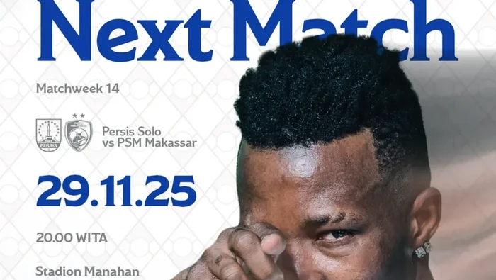 Persis Solo vs PSM Makassar dalam laga pekan ke-14 Super League 2025/2026.