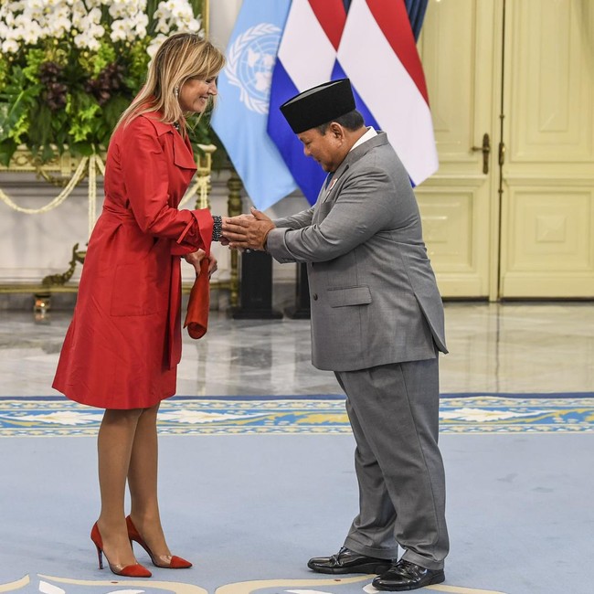 Foto: Deretan Gaya Ratu Maxima di Jakarta, Bold dan Elegan Tanpa Mahkota