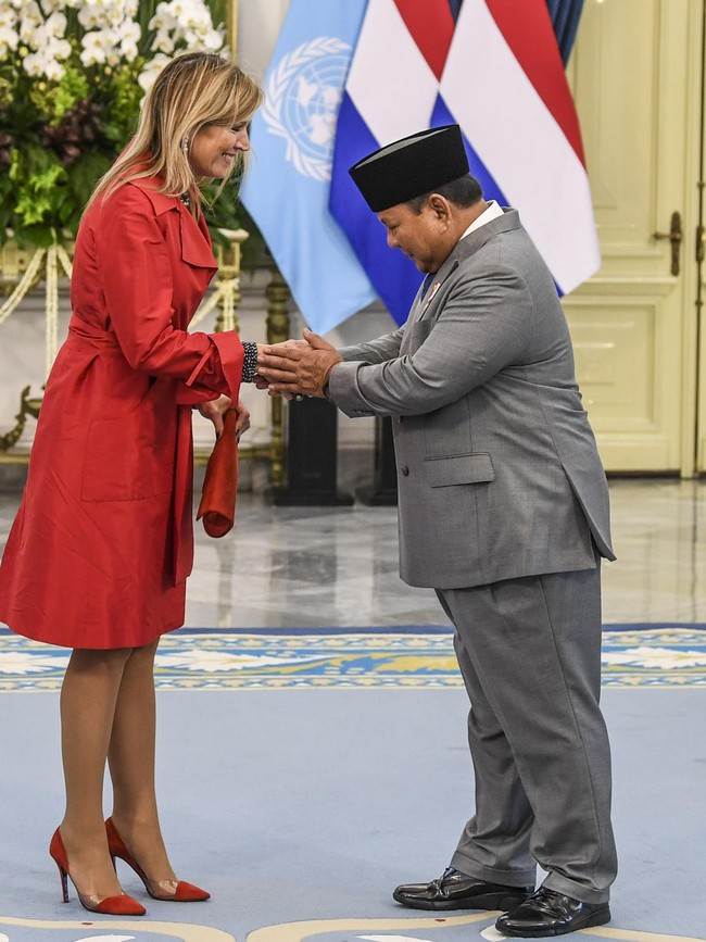 Foto: Deretan Gaya Ratu Maxima di Jakarta, Bold dan Elegan Tanpa Mahkota