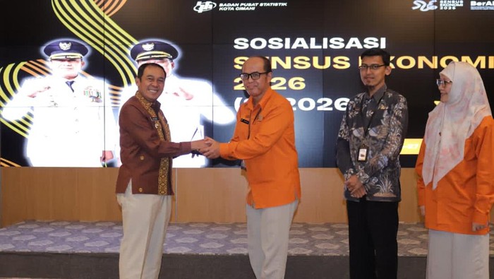 Wali Kota Cimahi, Ngatiyana Usai Sosialisasi Sensus Ekonomi Bersama BPS Cimahi