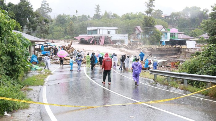 Banjir Menerjang Kecamatan Bukit, Bener Meriah. (Foto: Diskominfo Bener Meriah).