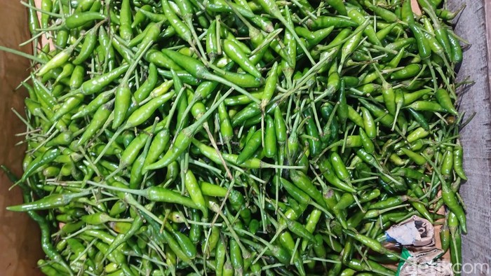 Harga cabai di Batam mulai merangkak naik akibat terputusnya pasokan.(Foto: Alamudin Hamapu/detikSumut)