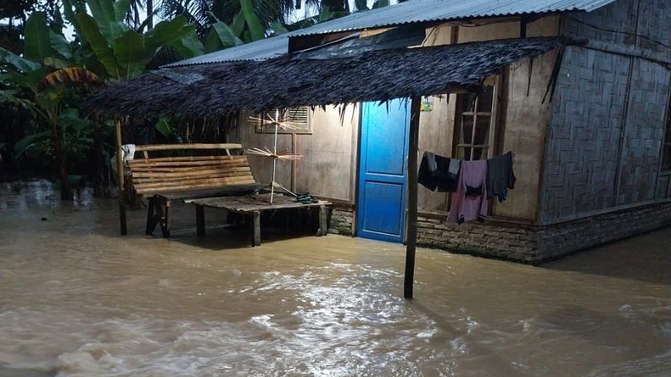 Kondisi banjir di Kabupaten Serdang Bedagai, Provinsi Sumatera Utara, yang dilanda banjir pada Kamis (27/11/2025) pukul 05.50 WIB. (Dok. BPBD Kabupaten Serdang Bedagai)