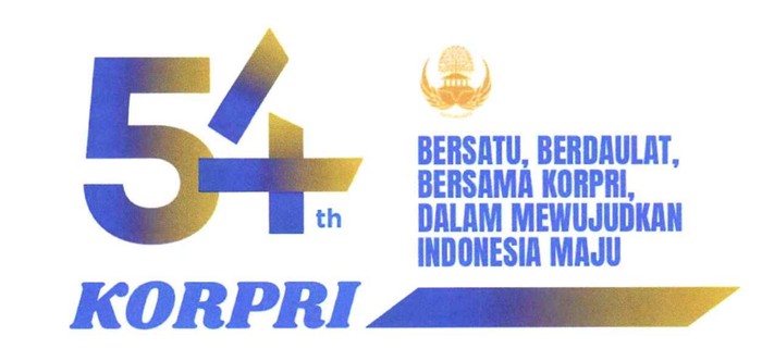 Logo HUT KORPRI ke-54