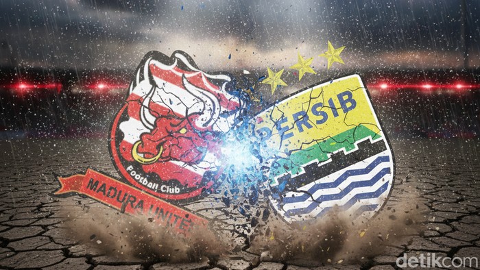 Madura United vs Persib Bandung.