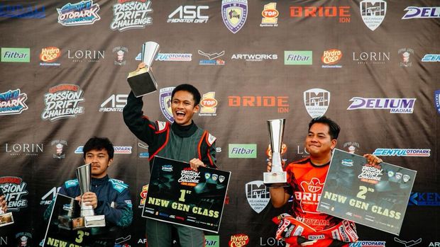 Drifter Maliq Abbyzandharu Kazuo juara Nasional New Gen 2025 pekan lalu.