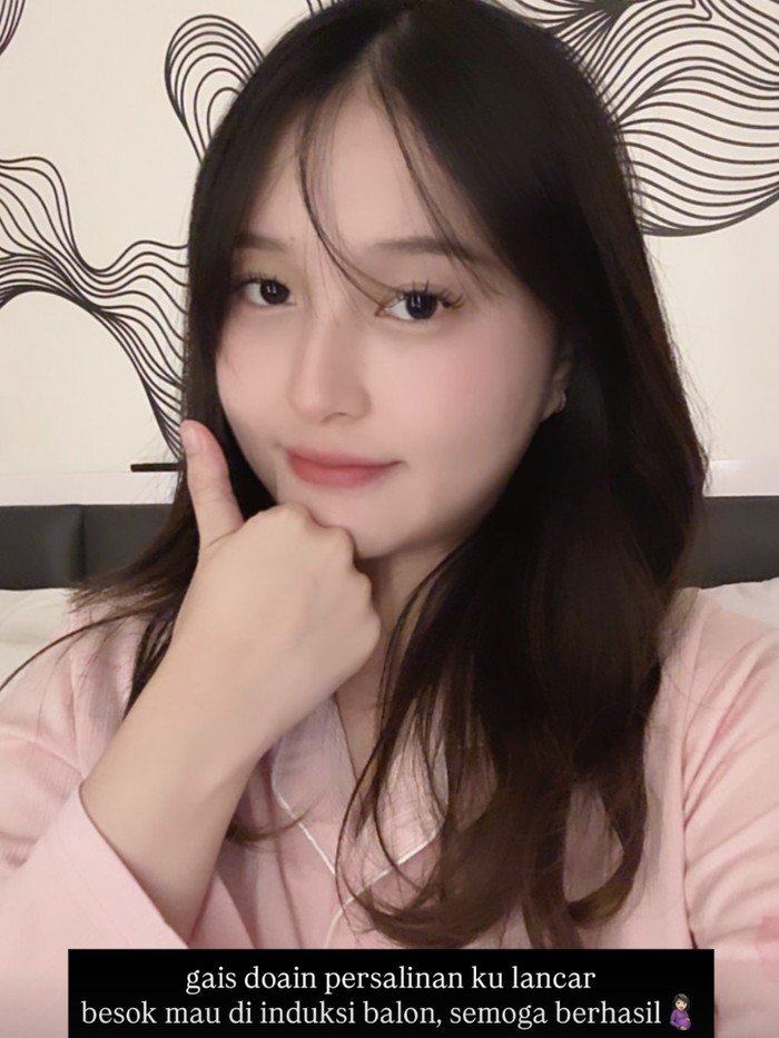 Nita Vior mau menjalani induksi balon hari ini untuk proses melahirkan.