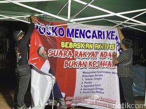 Belum 2 Jam Berdiri, Pokso di Depan Kantor Bupati Pati Dibongkar