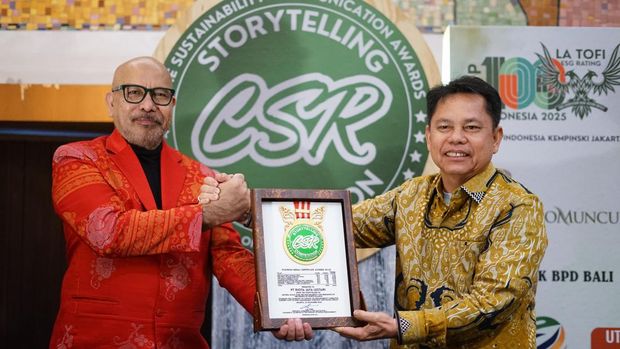 PT Riota Jaya Lestari di Kolaka Utara raih 2 penghargaan Top 100 Indonesia 2025 La Tofi ESG Rating atas komitmen ESG dan SDGs. Dokumen Istimewa