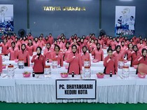 Ratusan Ibu Bhayangkari Polres Kediri Kota Ikuti Workshop Ecoenzym