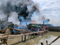 3 Kapal Terbakar di Dermaga Klidang Lor Batang