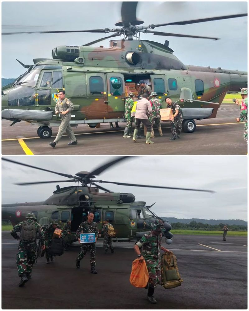 Pemerintah sudah mengerahkan total 11 helikopter untuk mengirim bantuan kepada warga terdampak bencana di wilayah Aceh, Sumatera Utara (Sumut), hingga Sumatera Barat (Sumbar).