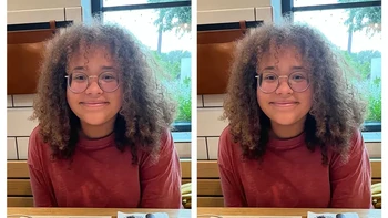 Seorang gadis meminta rambutnya dibuat lurus karena sering diejek. James Fridman justru memberi pesan menyentuh agar ia bangga dengan rambut alaminya. Foto: Instagram/@fjamie013