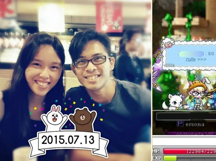 Foto pernikahan pasangan Kay dan Don, yang mewujudkan pernikahan impian mereka.