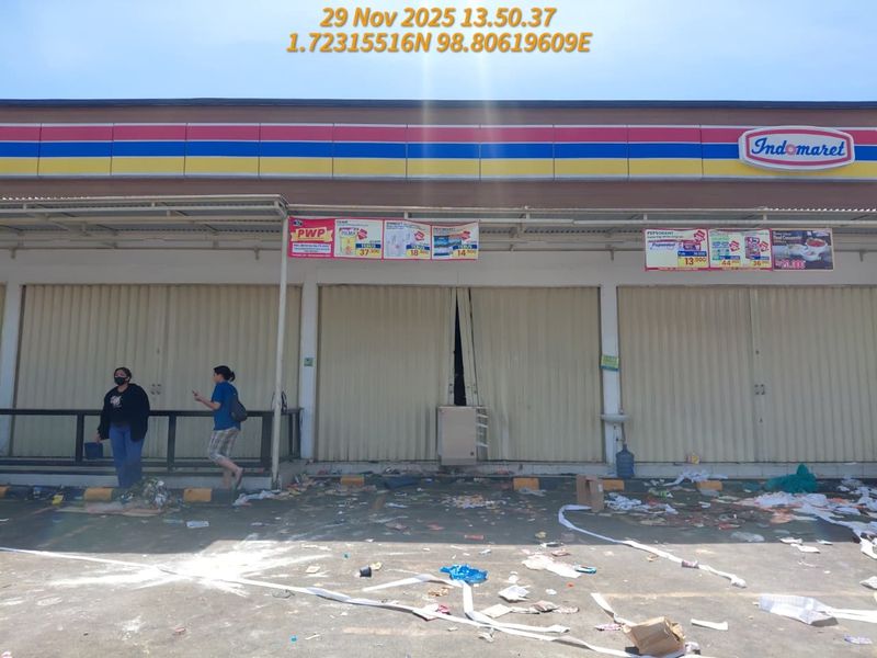 Indomaret dijarah
