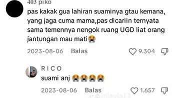 Suami Menghilang, Ketahuan Lihat Pasien UGD. Pengguna lain mengungkap kisah kakaknya saat melahirkan. Suami sang kakak tiba-tiba menghilang dan ternyata ditemukan sedang melihat orang jantungan di UGD. Foto: x.com/@emakjulidd