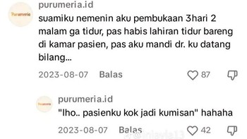 Dokter Kaget Pasien Jadi Kumisan. Warganet menceritakan suaminya yang tiga hari begadang menemani pembukaan, lalu tertidur di ranjang pasien. Saat ia mandi, dokter datang dan kebingungan melihat “pasien”-nya berubah jadi lelaki berkumis. Foto: x.com/@emakjulidd