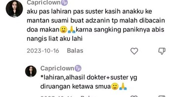 Mantan Suami Panik, Adzan Bayi Tapi Baca Doa Makan. Seorang warganet mengaku mantan suaminya saking panik saat bayi lahir, malah membacakan doa makan ketika diminta mengadzani. Dokter dan suster sampai ikut tertawa. Foto: x.com/@emakjulidd