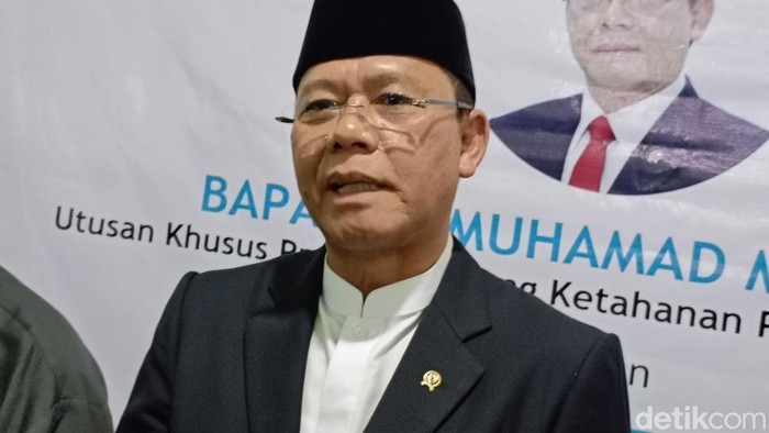 Ketum PPP Muhammad Mardiono di Kupang, NTT, Sabtu (29/11/2025). (Simon Selly/detikBali)