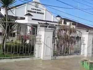 Kompleks Kantor Bupati Serdang Bedagai Banjir