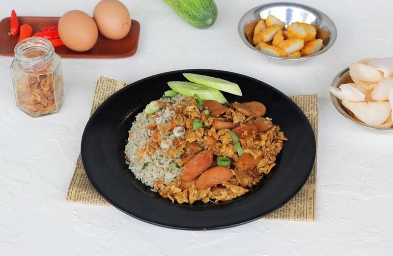 Nasi goreng babat gongso di Jakarta.