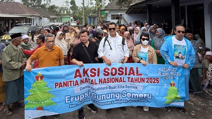 Panitia Natal Nasional 2025 Gerak Cepat Bantu Korban Erupsi di Semeru Lumajang