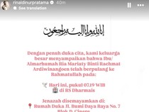 Kabar Duka dari Raisa, Ibunda Meninggal Dunia