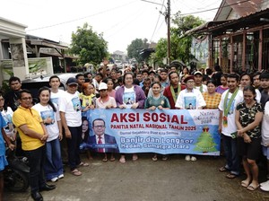Panitia Natal Nasional Salurkan Bantuan untuk Korban Banjir di Medan