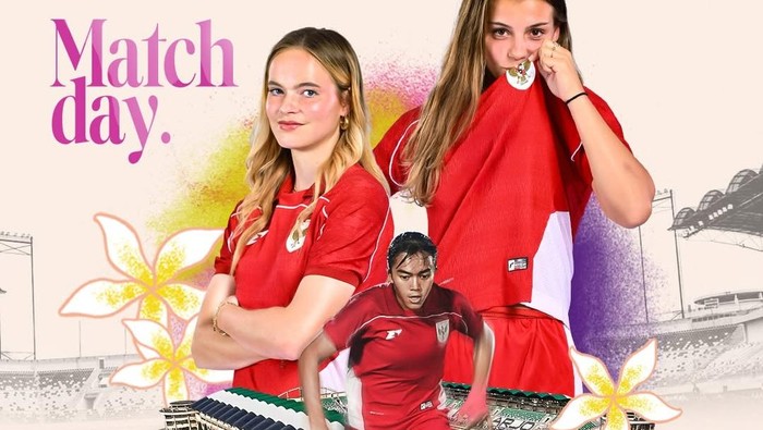 Timnas Putri Indonesia melawan Taiwan dalam laga FIFA Mathcday di Stadion Maguwoharjo.