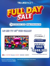 Smart TV 43" Diskon Gede di Transmart Full Day Sale
