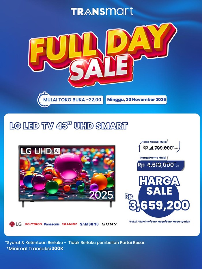 Transmart Full Day Sale 30 November 2025