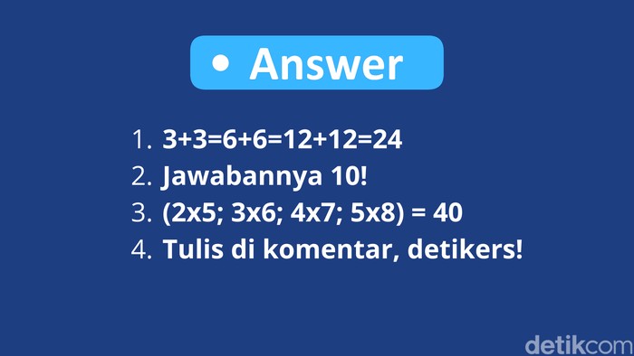 Asah Otak - Lengkapi Deretan Angka Berikut, Cuma IQ Super yang Bisa Benar Semua