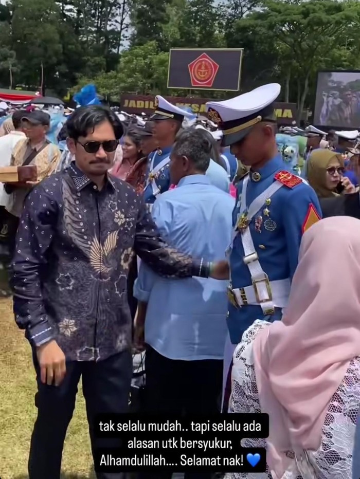 Anak Ibnu Jamil, Dhofin, menjalani Wisuda Prabhatar 2025 Akademi TNI-Akpol,