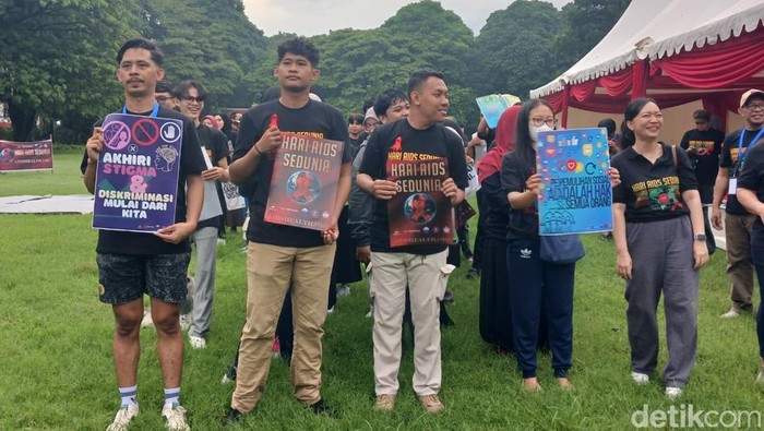 Peringatan Hari AIDS Sedunia 2025 di Makassar.