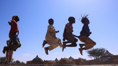 Potret Anak Pengungsi Sudan, Bertahan Hidup di Tengah Konflik yang Tak Kunjung Usai