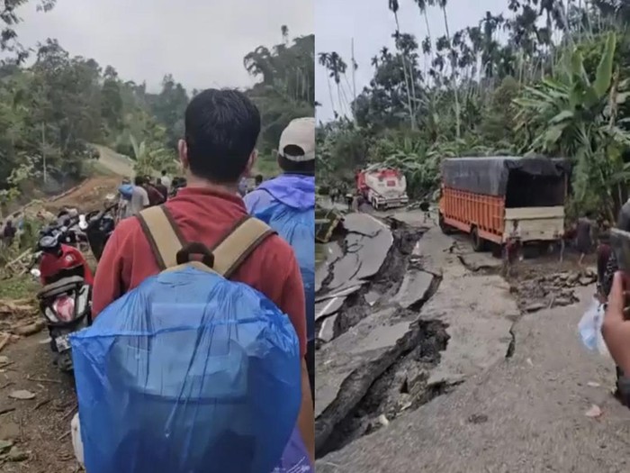 Pria yang jalan kaki dari Aceh menuju Medan  karena bencana banjir lumpuhkan akses & logistik.