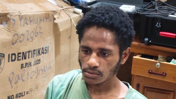 Tampang anggota KKB Iron Heluka yang ditangkap di Yahukimo.