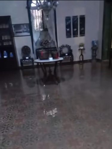 Tjong A Fie Mansion terendam banjir di Medan.