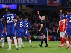 Chelsea sudah mengoleksi delapan kartu merah di Liga Inggris sepanjang musim ini. Jumlah itu dua kali lipat lebih banyak dari tim-tim lain (Getty Images/James Gill - Danehouse)