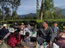 Asyiknya Liburan Jedar ke Puncak, Sarapan di Tengah Kebun Teh
