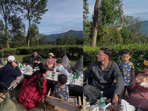 Asyiknya Liburan Jedar ke Puncak, Sarapan di Tengah Kebun Teh