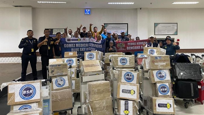 Bantuan obat-obatan dari Malaysia untuk korban bencana di Aceh (Foto: Pemerintah Aceh)