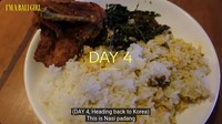 Pada hari terakhir, Carmen memilih makan nasi Padang yang merupakan hidangan favoritnya. Lauknya berupa ayam goreng dengan daun singkong rebus dan sambal ijo. Foto: YouTube Hearts2Hearts