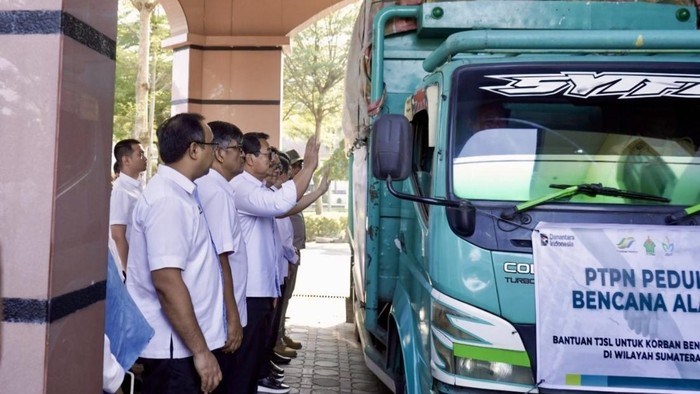Distribusi logistik ke sejumlah lokasi di Sumut dan Aceh (Dok PalmCo)