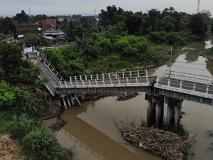 Putusnya Jembatan Kedungdowo Nganjuk Tak Berdampak Kemacetan