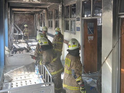 Kebakaran terjadi di Rumah Sakit (RS) Pengayoman, Cipinang, Jakarta Timur (Jaktim). Saat ini api sudah dipadamkan. (dok Ditjenpas)