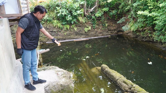 Kolam lokasi tewasnya bocah 3 tahun di Kebumen.