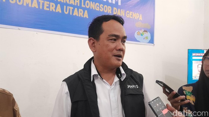 Pimpinan Wilayah Perum Bulog Sumut Budi Cahyanto (Nizar Aldi/detikSumut)
