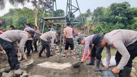 Bantu Masyarakat, Polda Sulsel Bangun Jembatan Penghubung 3 Desa di Soppeng